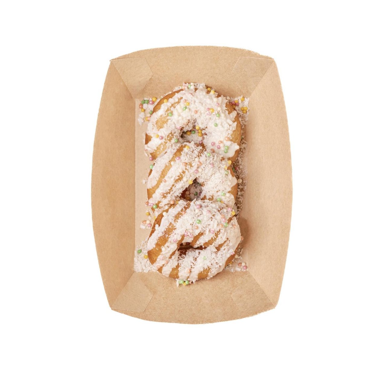 White Glaze, Coconut Flakes & Almonds