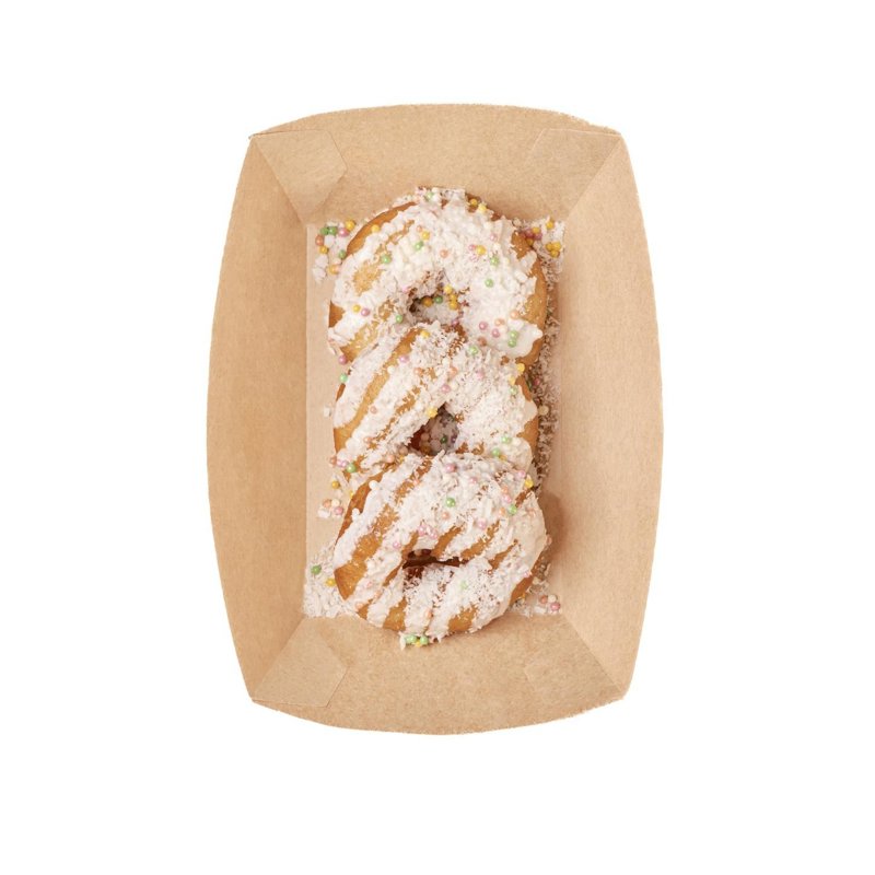White Glaze, Coconut Flakes & Almonds
